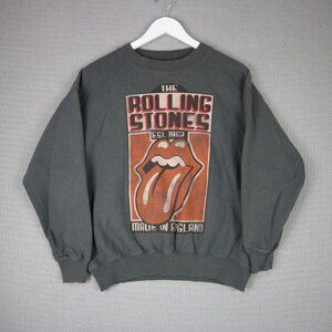 Bravado The Rolling Stones Mens Intentionally Distressed Tour Sweater